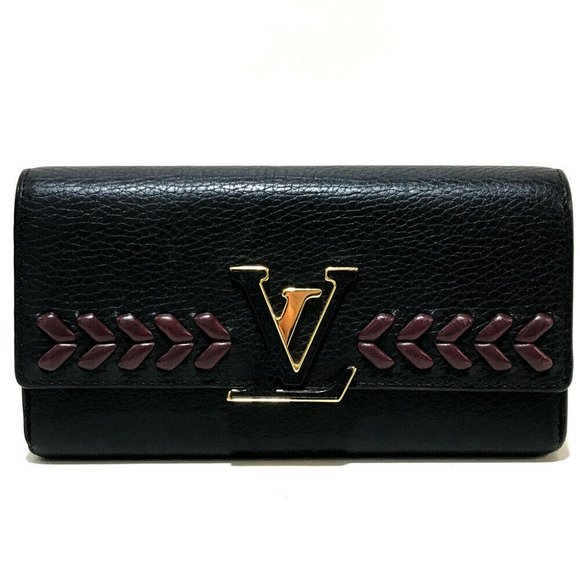 AUTHENTIC LOUIS VUITTON Taurillon Clemence Portefeuille - Capsine Wallet - Picture 1 of 7